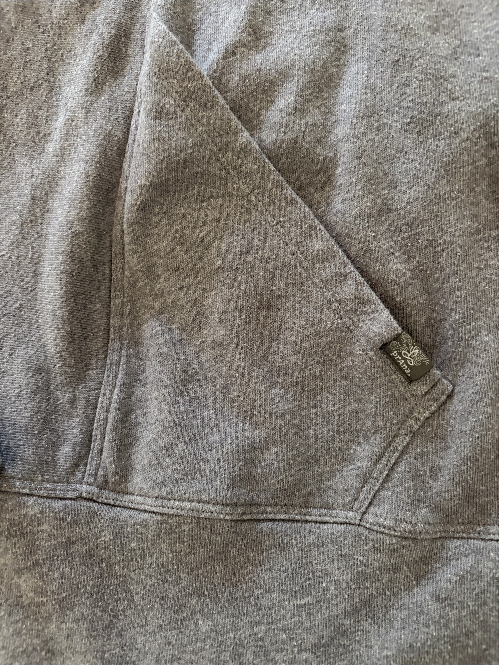 prAna open front wrap, size S, heathered gray - Picture 4 of 8